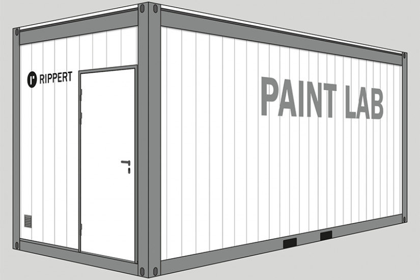 Laborausstattung, Laborcontainer, Paint Lab