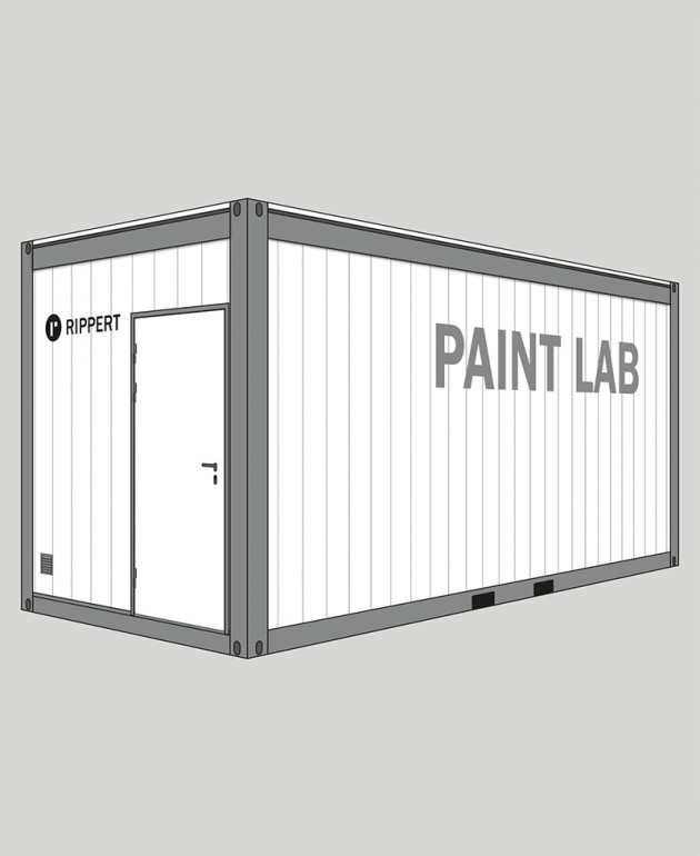 Laborausstattung, Laborcontainer, Paint Lab